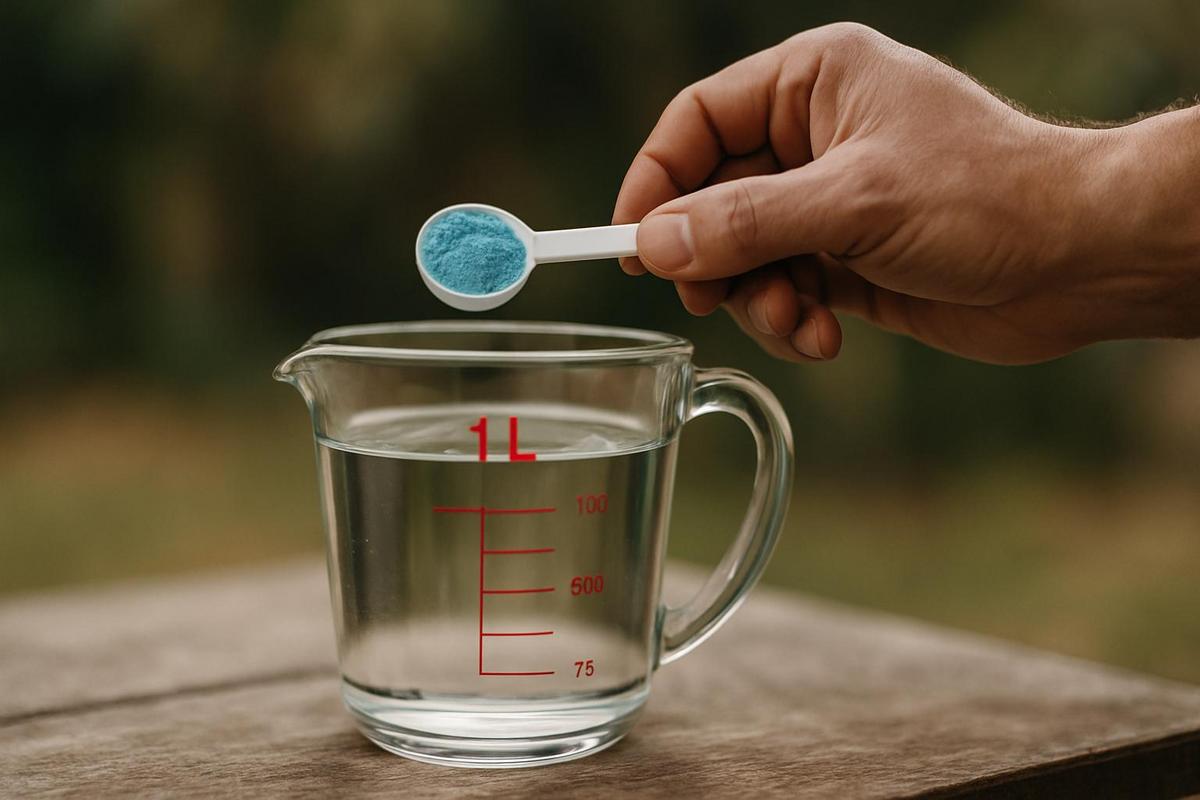 Bien doser la bouillie bordelaise pour 1 litre d’eau : guide simple et sûr