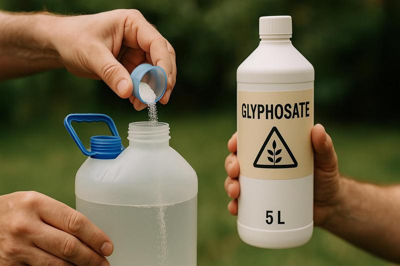 Bien doser le glyphosate pour 5 L d’eau : astuces, erreurs à éviter et avis forums