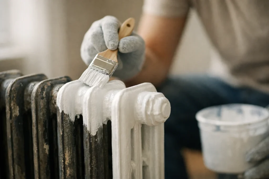Peindre un radiateur en fonte : techniques, produits et étapes clés
