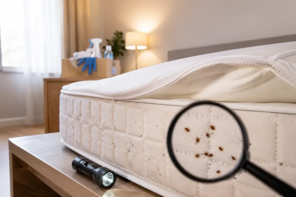 causes des punaises de lit dans le matelas